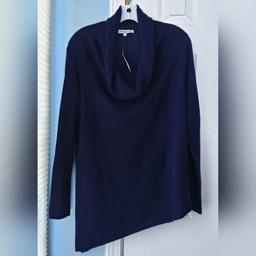 💥New💥BARROW & GROVE Navy Long-sleeve 100% Cashmere Sweater